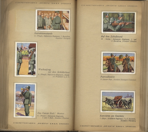 From the soldier&#39;s life of all peoples, book I, collecting picture album Orienta cigarette factory, Dresden 1932