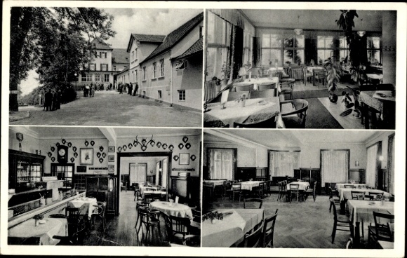 Postcard Valdorf Vlotho on the Weser, Bad Senkelteich, inn