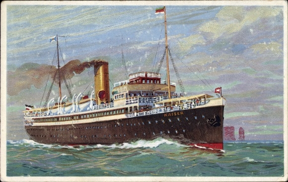 Artist PC HAPAG Seebadedienst, turbine express steamer Kaiser