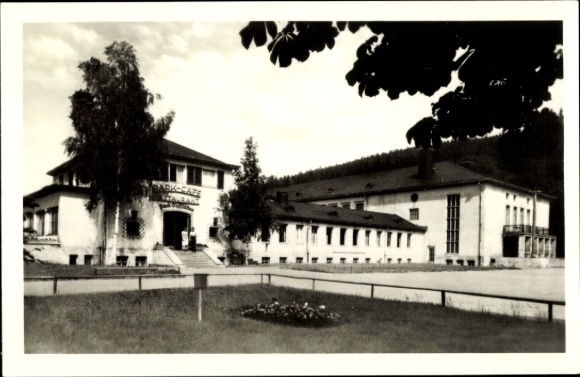 Postcard Ilmenau in the Ilm district of Thuringia, side view of the festival hall