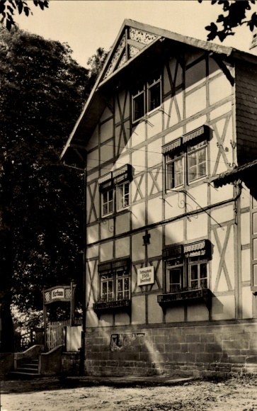 Postcard Rastenberg in Thuringia, Kurhaus, FDGB contract home