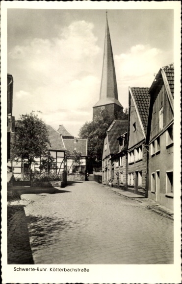 Ak Schwerte in het Ruhrgebied Unna, Kötterbachstrasse