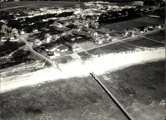 Photo North Sea resort Sankt Peter Ording, aerial photograph