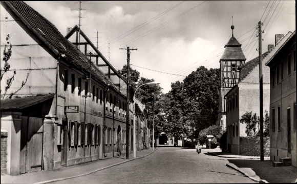 Postcard Sonnewalde in Lower Lusatia, Schlossstrasse