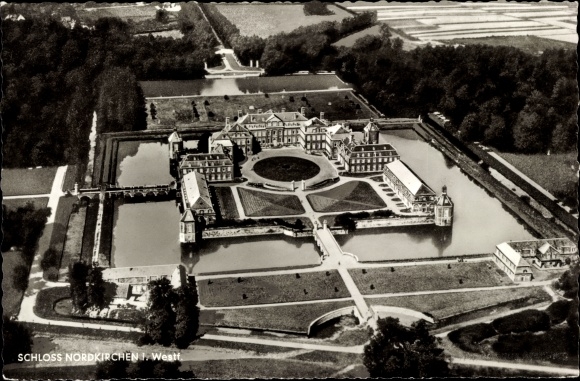 PC Nordkirchen in Westfalen, castle, aerial view