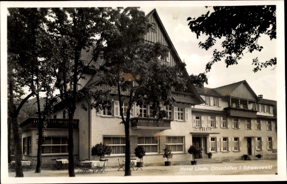 Postcard Ottenhöfen in the Black Forest, Hotel Linde