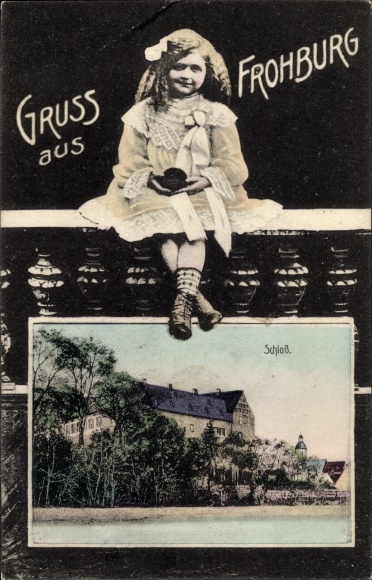 Passepartout PC Frohburg in Sachsen, castle, girls