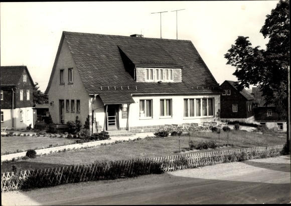 Postcard Eßbach in Thuringia, consumer restaurant