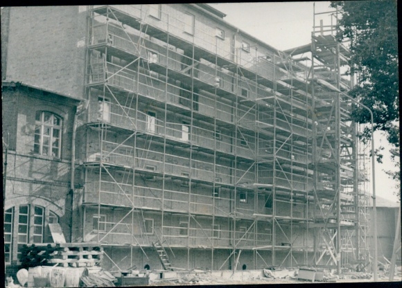 Foto Hansestadt Wismar? Gebäude, Baugerüst