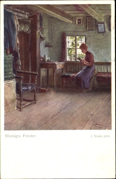 Artist PC Straka, Josef, flowery window