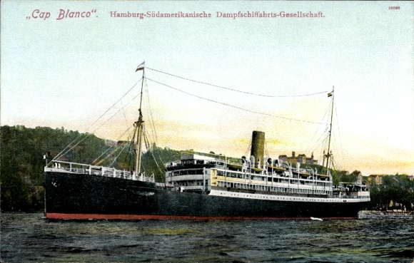 Ak Dampfschiff Cap Blanco, HSDG