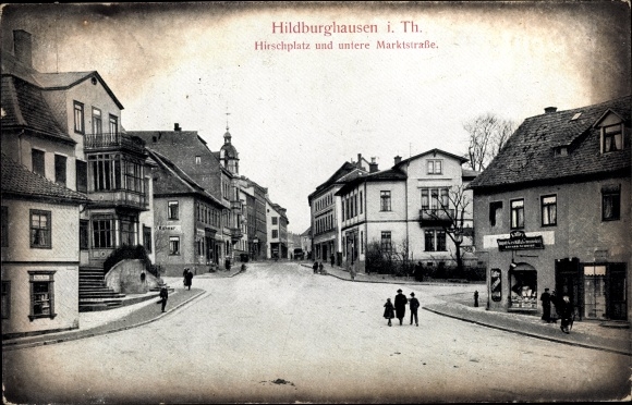KP Hildburghausen w Turyngii, Hirschplatz, dolna ulica targowa