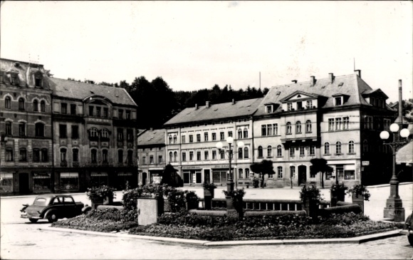Ak Sebnitz Sächsische Schweiz, Marktplatz