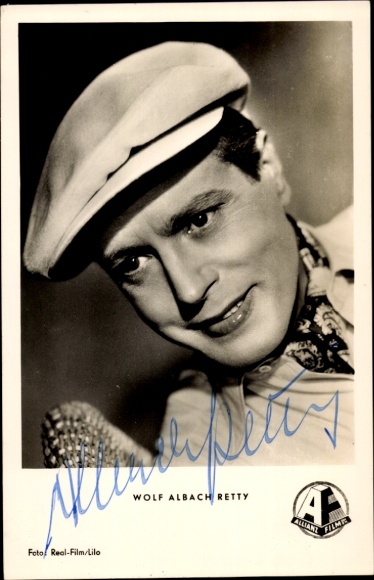 Ak Schauspieler Wolf Albach Retty, Portrait, Autogramm, Mütze
