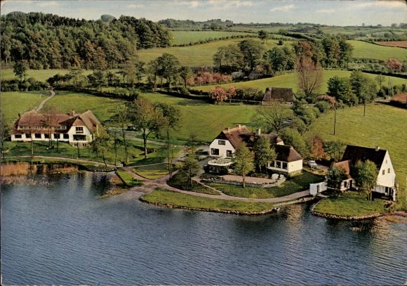 Ak Alt Duvenstedt Schleswig Holstein, Töpferhaus am Bistensee, Hotel Gaststätte Töpferei, Panorama