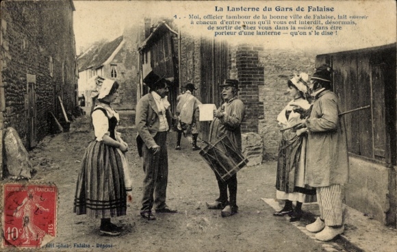 Postcard Falaise Calvados, La Lanterne du Gars de Falaise