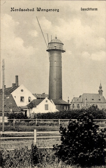 Ak Nordseebad Wangerooge in Ostfriesland, Leuchtturm