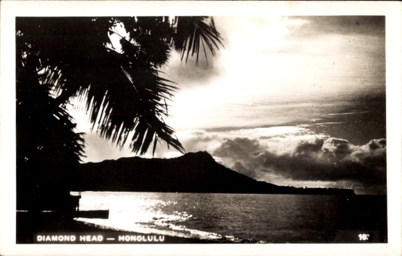 Briefkaart Honolulu Hawaï de VS, Diamanthoofd