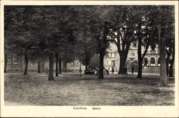 Ak Calvörde im Landkreis Börde, Markt