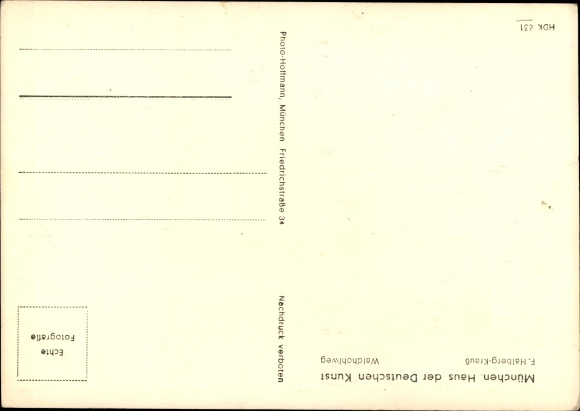 Artist PC Halberg Krauß, F., Waldhohlweg, landscape view, HDK 631