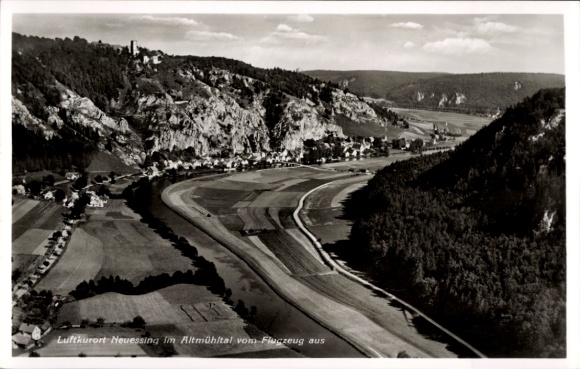 Postcard Neuessing Essing in the Altmühltal, aerial photograph
