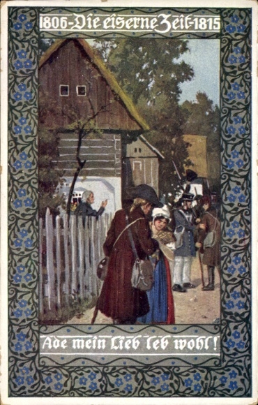 Künstler Ak Kutzer, Ernst, Aus eiserner Zeit, 1806 bis 1815