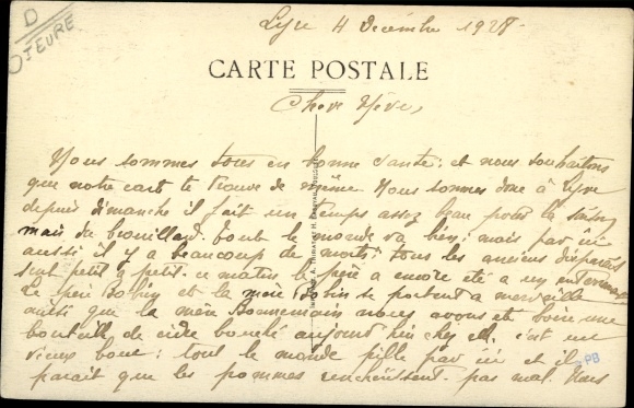 Postcard La Neuve Lyre Eure, Rue du Pavé