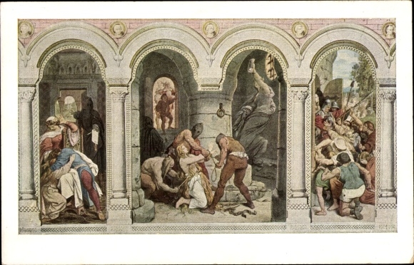 Artist PC Schwind, Moritz von, The fairy tale of the seven ravens, No. V, Brothers Grimm