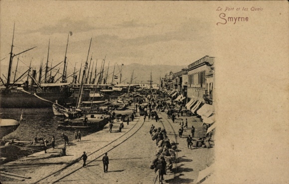 CPA Smyrne Izmir Turquie, Port et les Quais