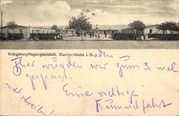 KP Durmersheim w Baden, ośrodek racji wojennych