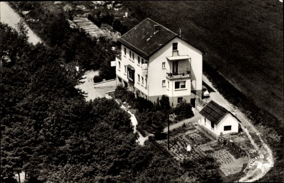 Postcard Hilchenbach in the district of Siegen Wittgenstein North Rhine-Westphalia, Café Pension Haus Waldfrieden