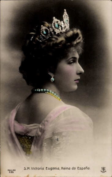 Ak Victoria Eugénie von Battenberg, Königin von Spanien