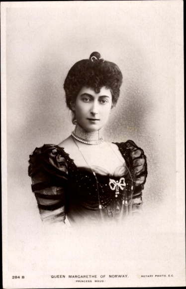 Ak Königin Margarethe von Norwegen, Portrait