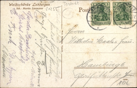 Postcard Tostedt in Lower Saxony, Waldschänke Lohbergen
