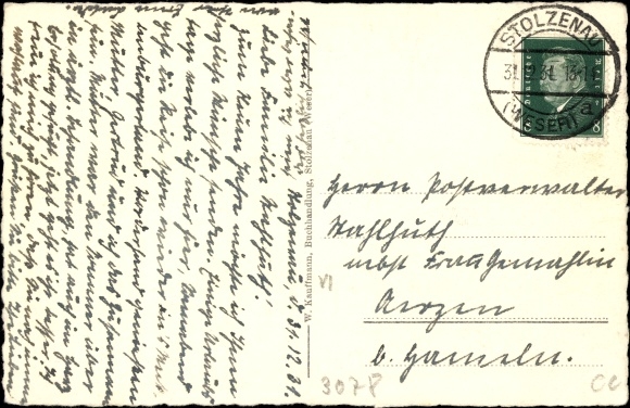 Postcard Stolzenau an der Weser, view of the church