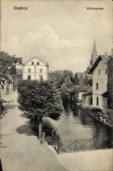 Postcard Siegburg an der Sieg, Mühlengraben