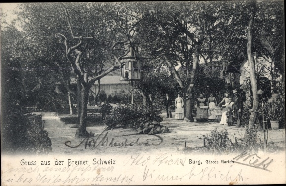 KP Schwanewede w Dolnej Saksonii, Brema Szwajcaria, zamek, ogród Gärdes
