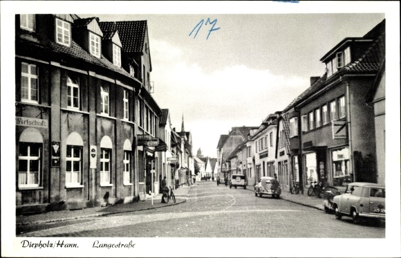Ak Diepholz in Niedersachsen, Langestraße