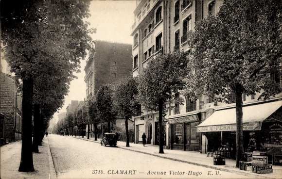 Ak Clamart Hauts de Seine, Avenue Victor Hugo