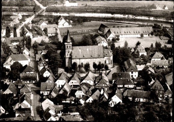 Ak Riesenbeck Hörstel in Westfalen, luchtfoto