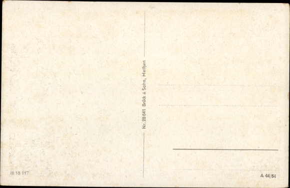 Postcard Dönschten Dippoldiswalde in the Eastern Ore Mountains, partial view