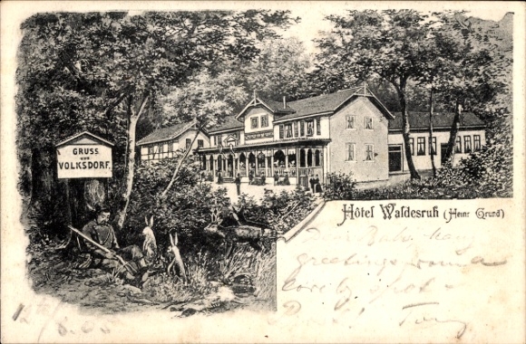 Ansichtkaart Hamburg Wandsbek Volksdorf, Hotel Waldesruh