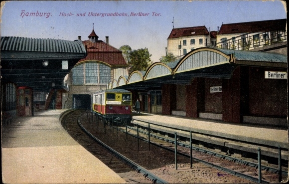 PC Hamburg Mitte St. Georg, elevated and underground, Berliner Tor station, track side