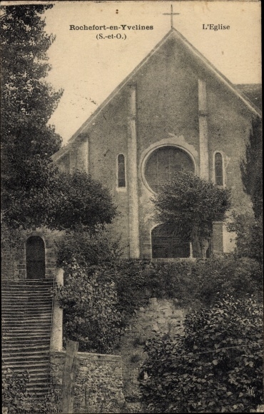 Postcard Rochefort en Yvelines, The Church