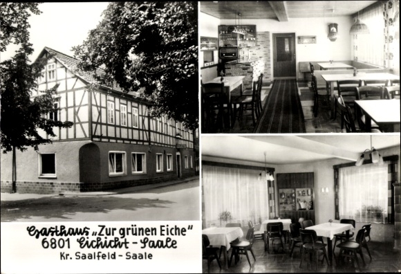 Postcard Eichicht Kaulsdorf an der Saale, Inn Zur grünen Eiche