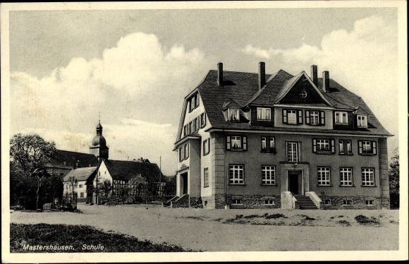 PC Mastershausen Rhineland Palatinate, school, church, street area