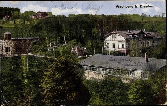 Postcard Dresden Wachwitz, Gaststätte Wachberg, Inh. Bernh. Schulze
