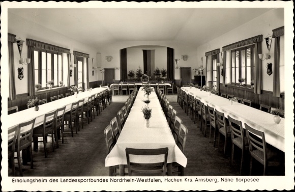 Postcard Hachen Sundern in the Sauerland, convalescent home of the state sports association