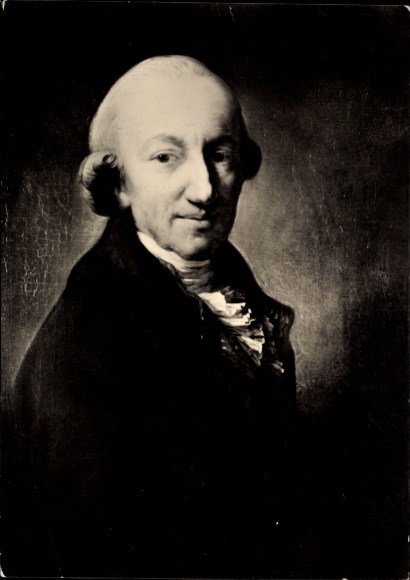 Artist Postcard Graff, Anton, poet Christoph Martin Wieland, portrait