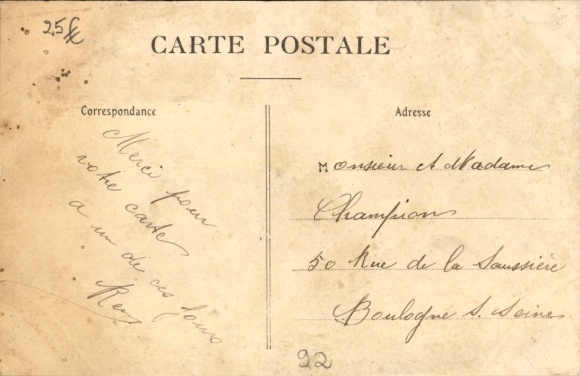 Postcard Puteaux Hauts de Seine, station track side